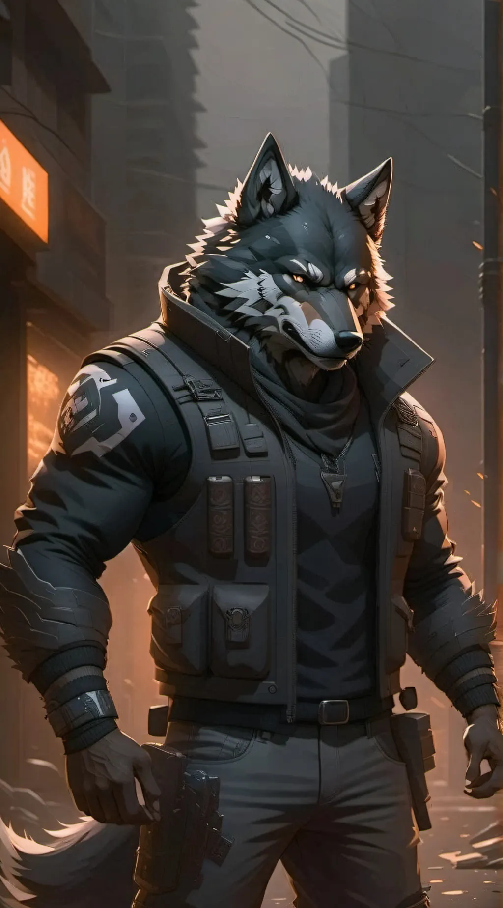 ai character: James Kennedy  background