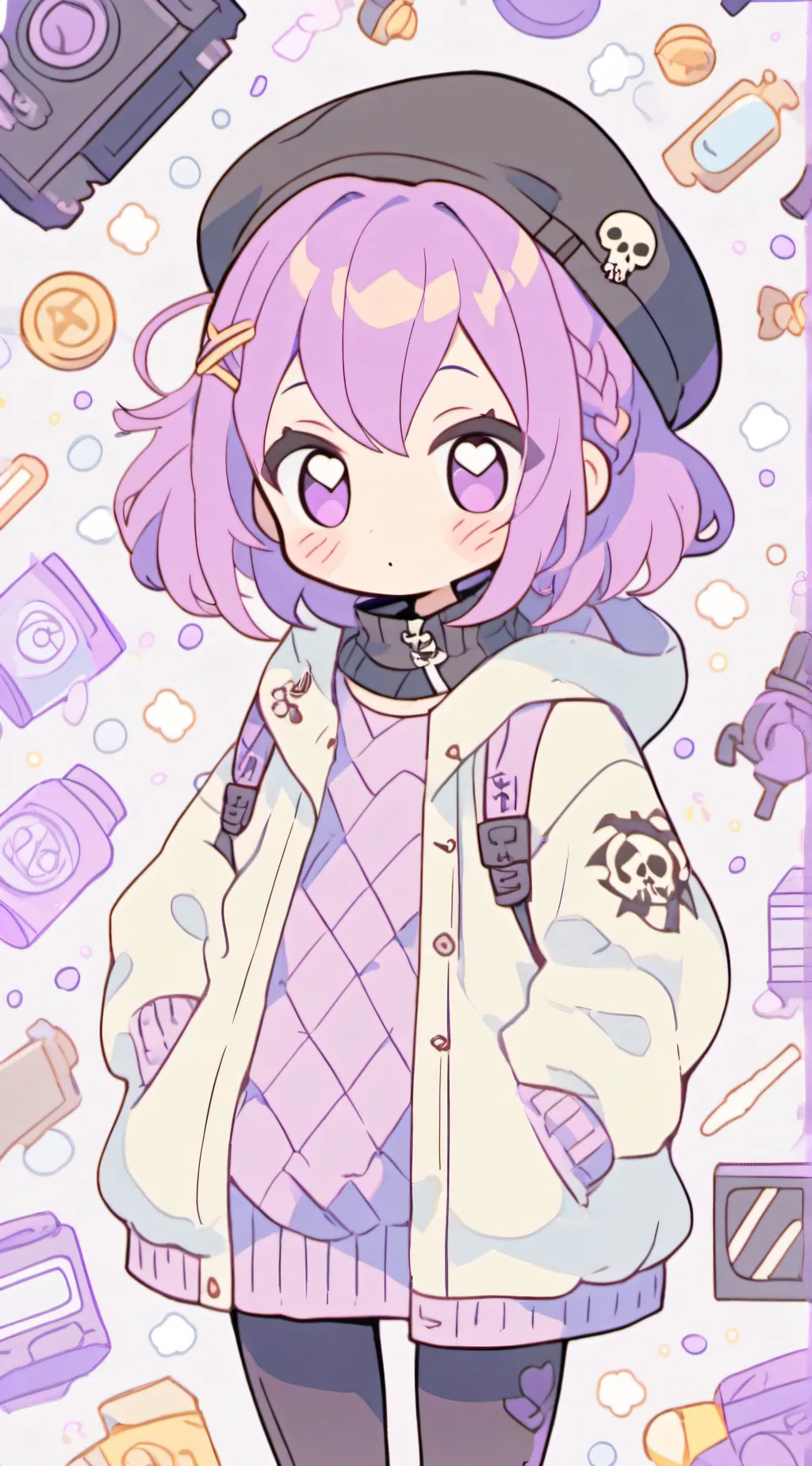 ai character: MD sleepover background