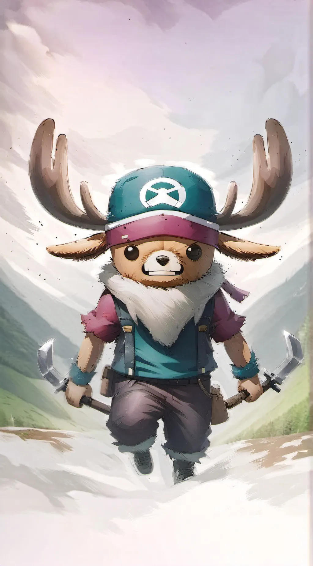 ai character: One piece creep  background