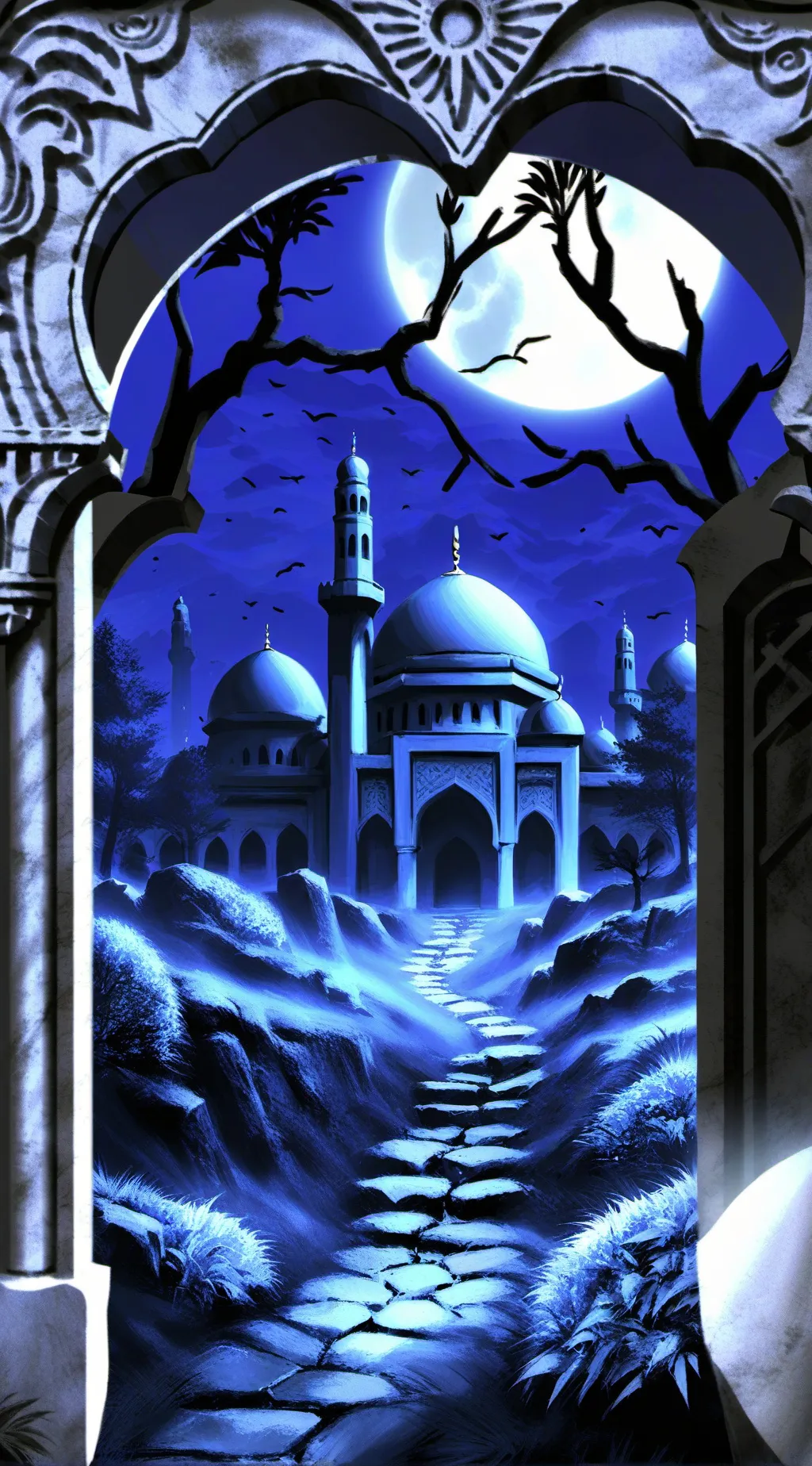 ai character: munkar and nakir background