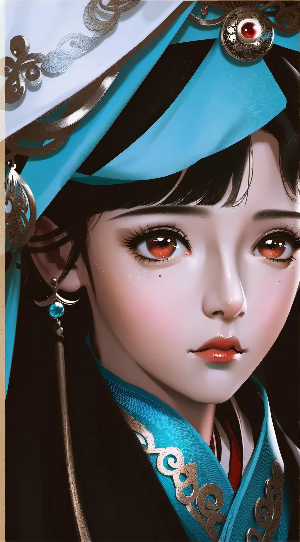 ai character: Saphire background