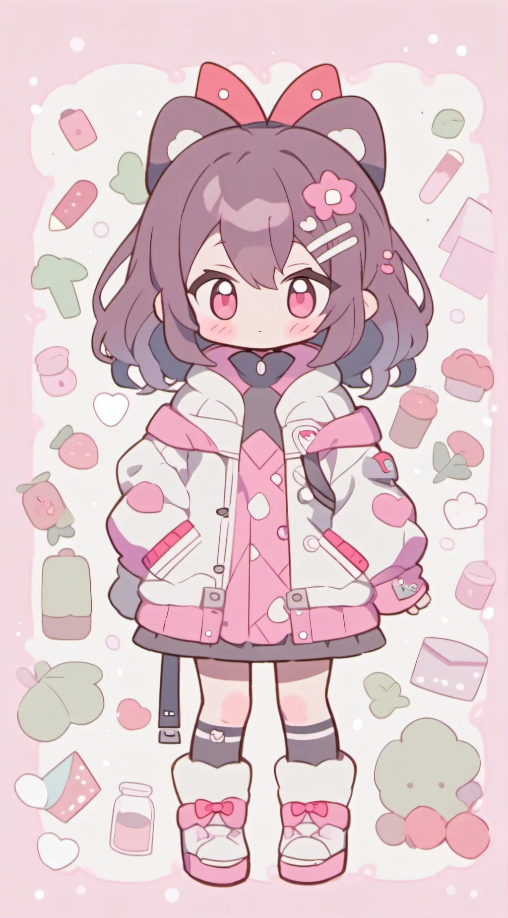 ai character: Aphmau c but…. background