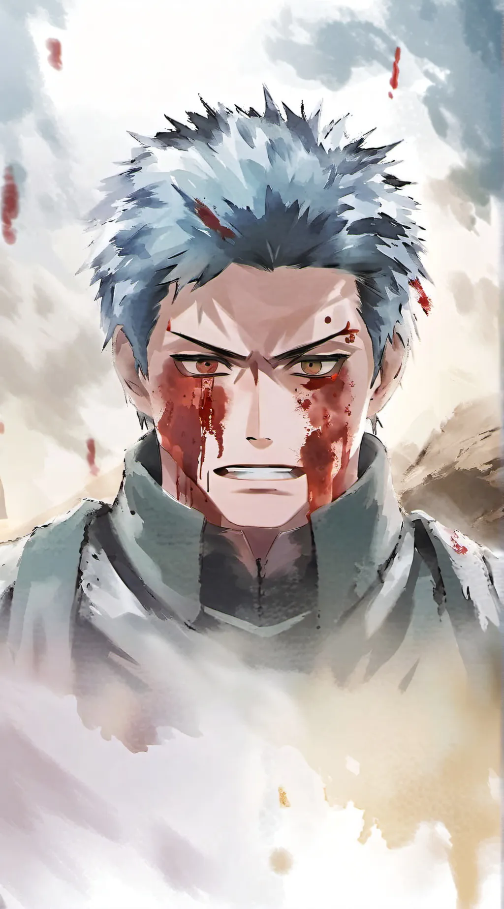 ai character: super senior gojo background