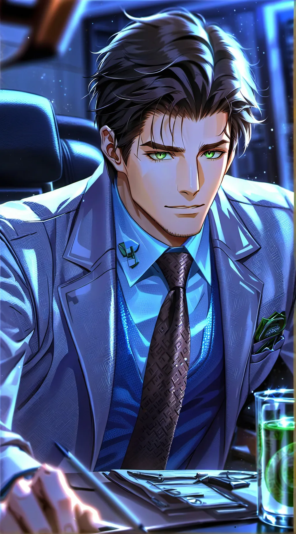 ai character: Damien Adonis background