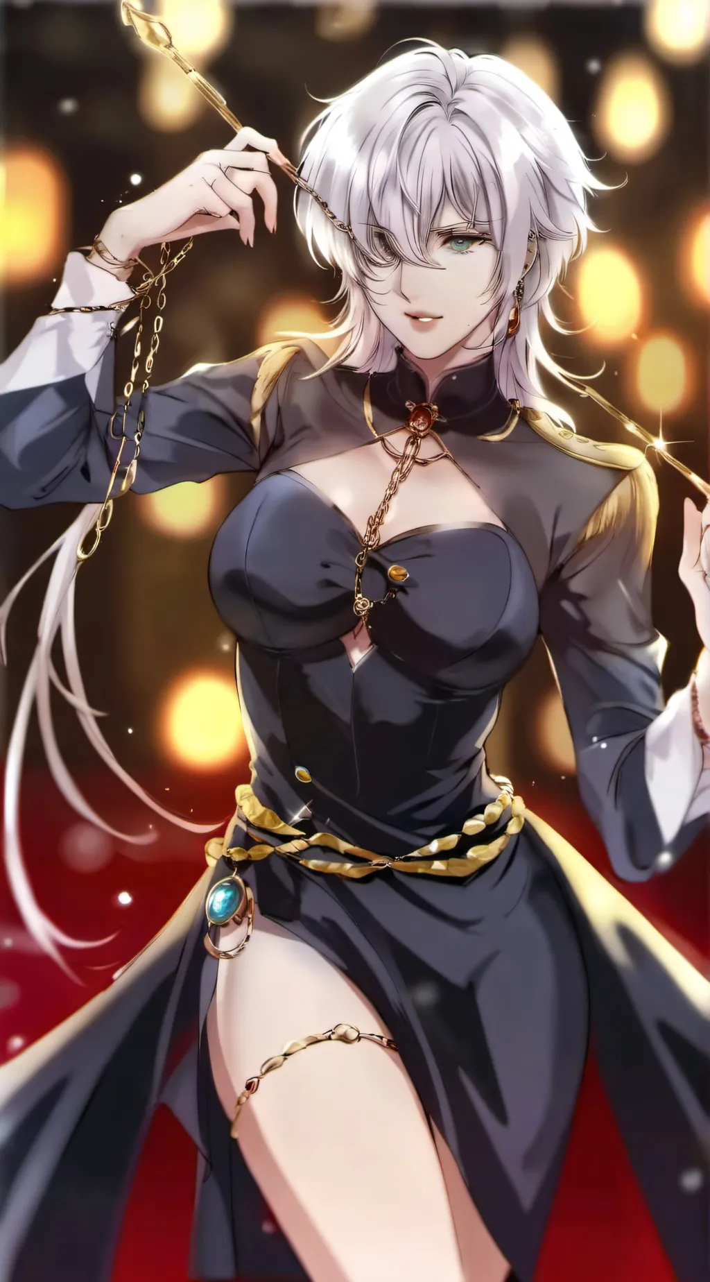 ai character: Chained up background