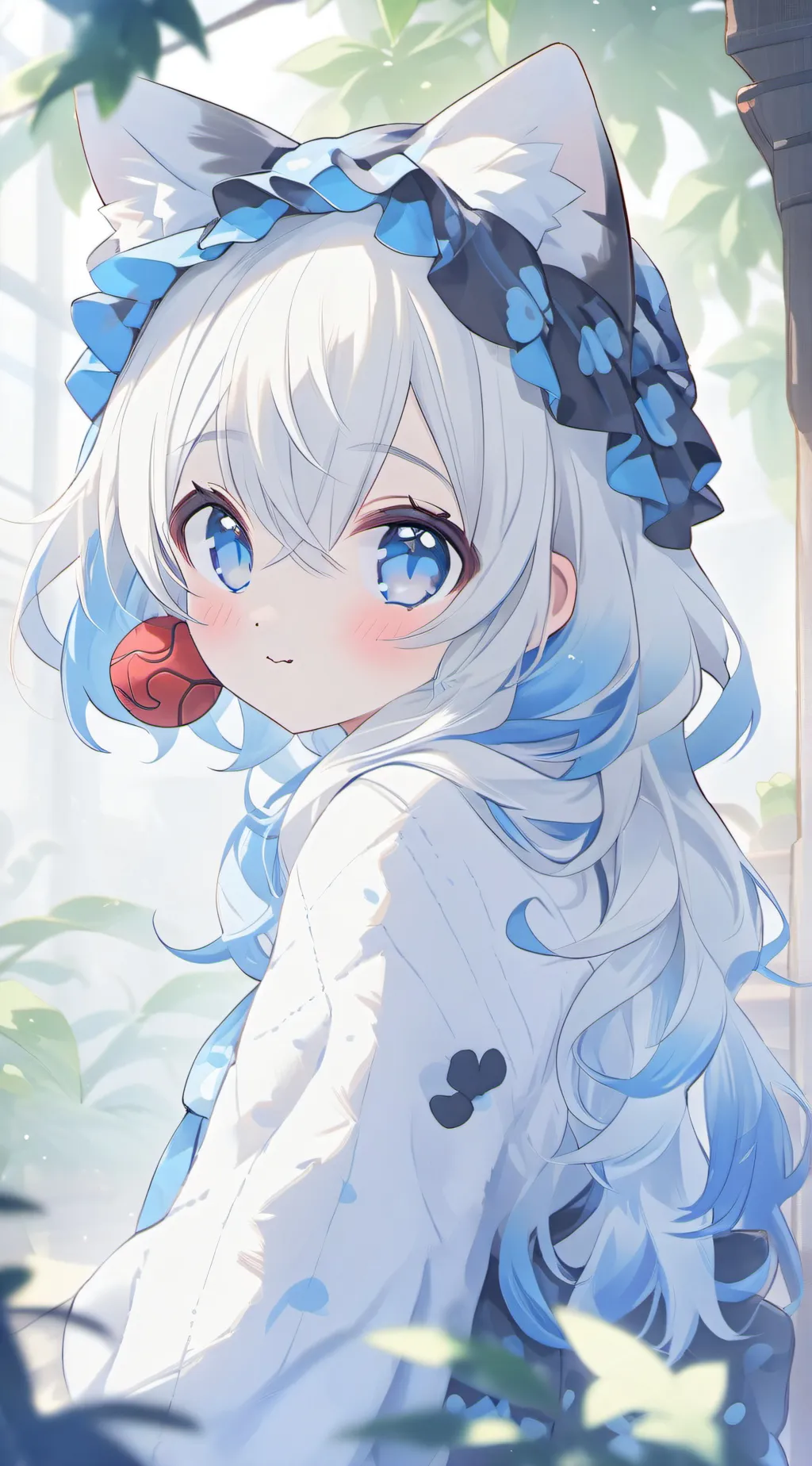 ai character: Camo background