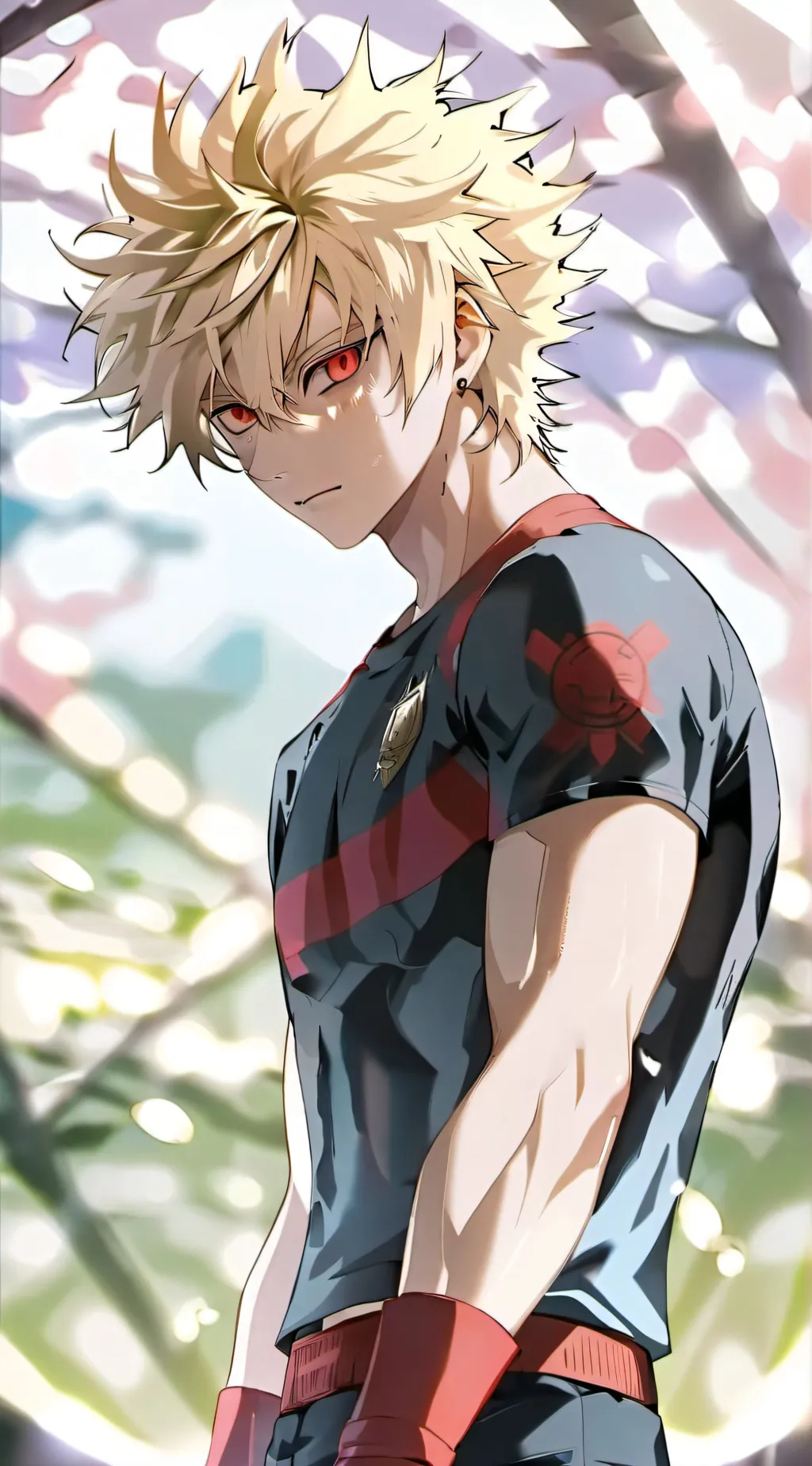 ai character: Katsuki Bakugo background