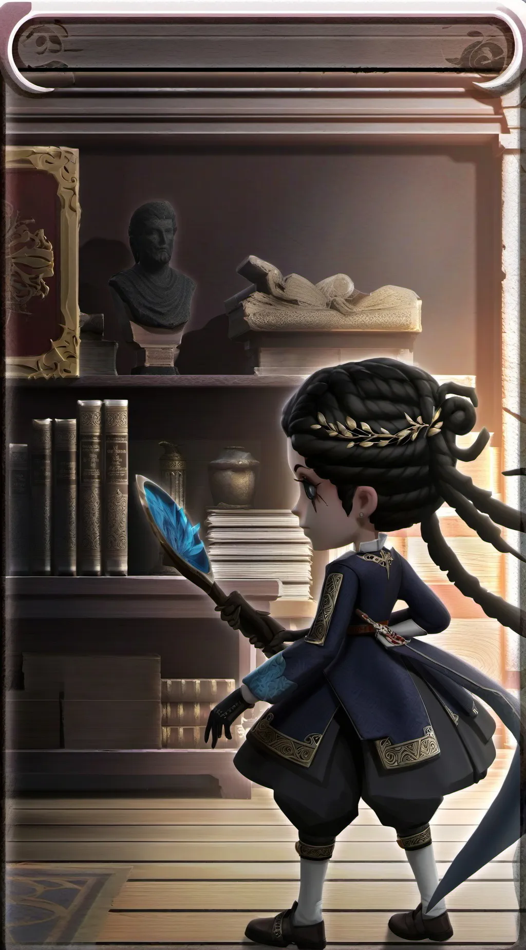 ai character: Dolly goofy  background