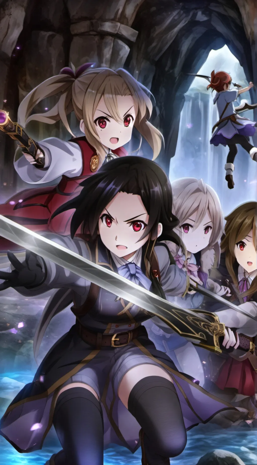 ai character: Adventurer girls!  background