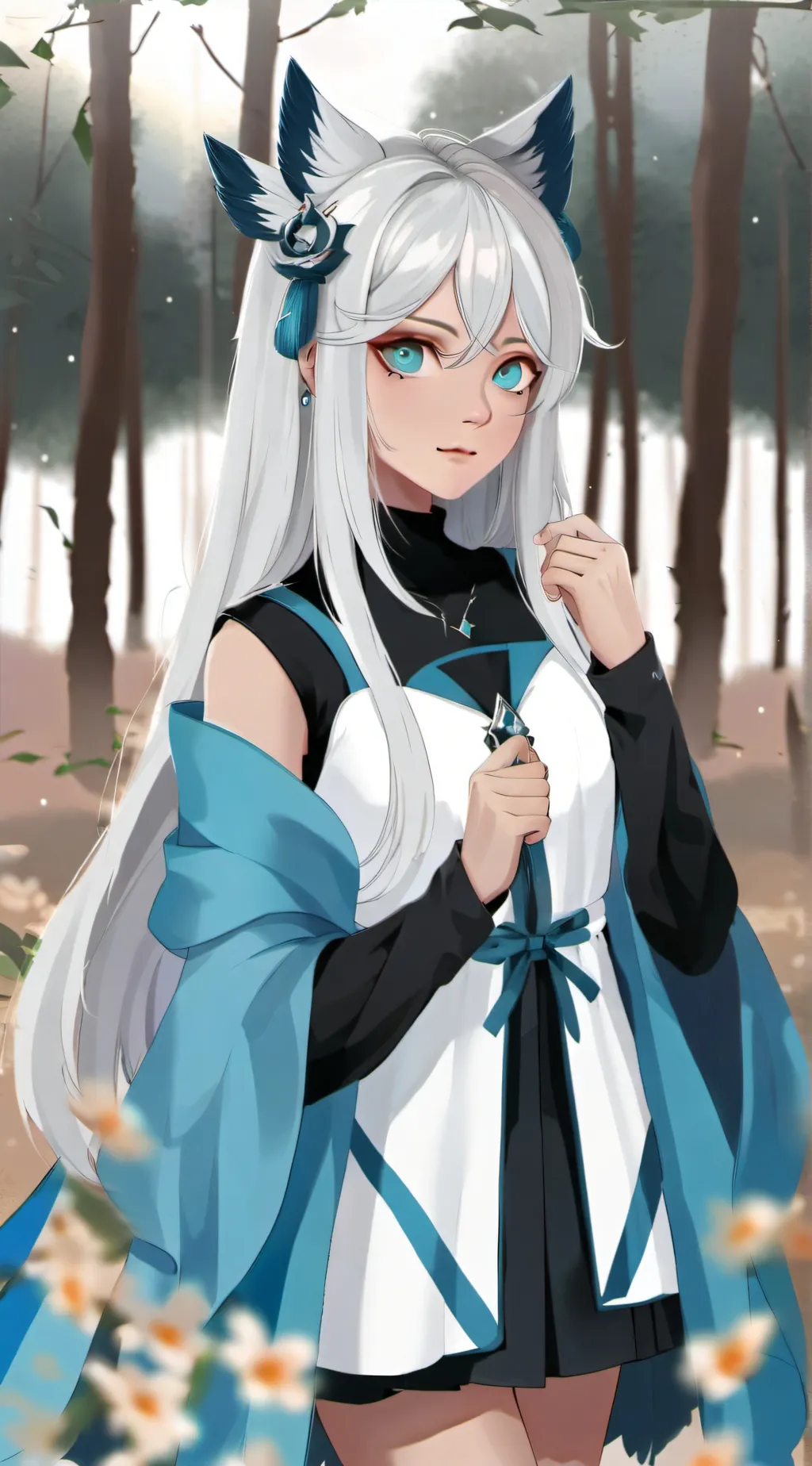 ai character: snow ❄️🌨️ background