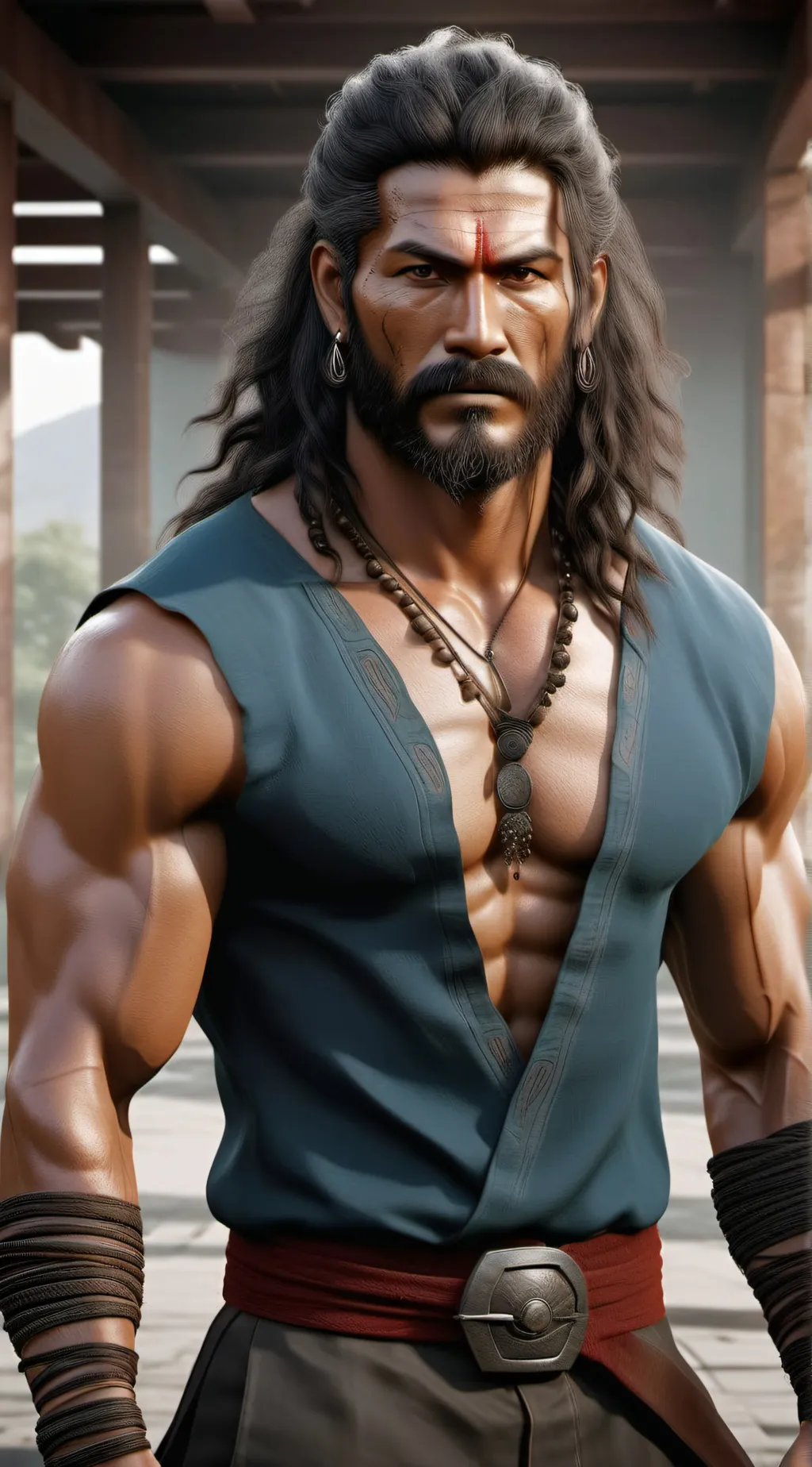 ai character: la brock background
