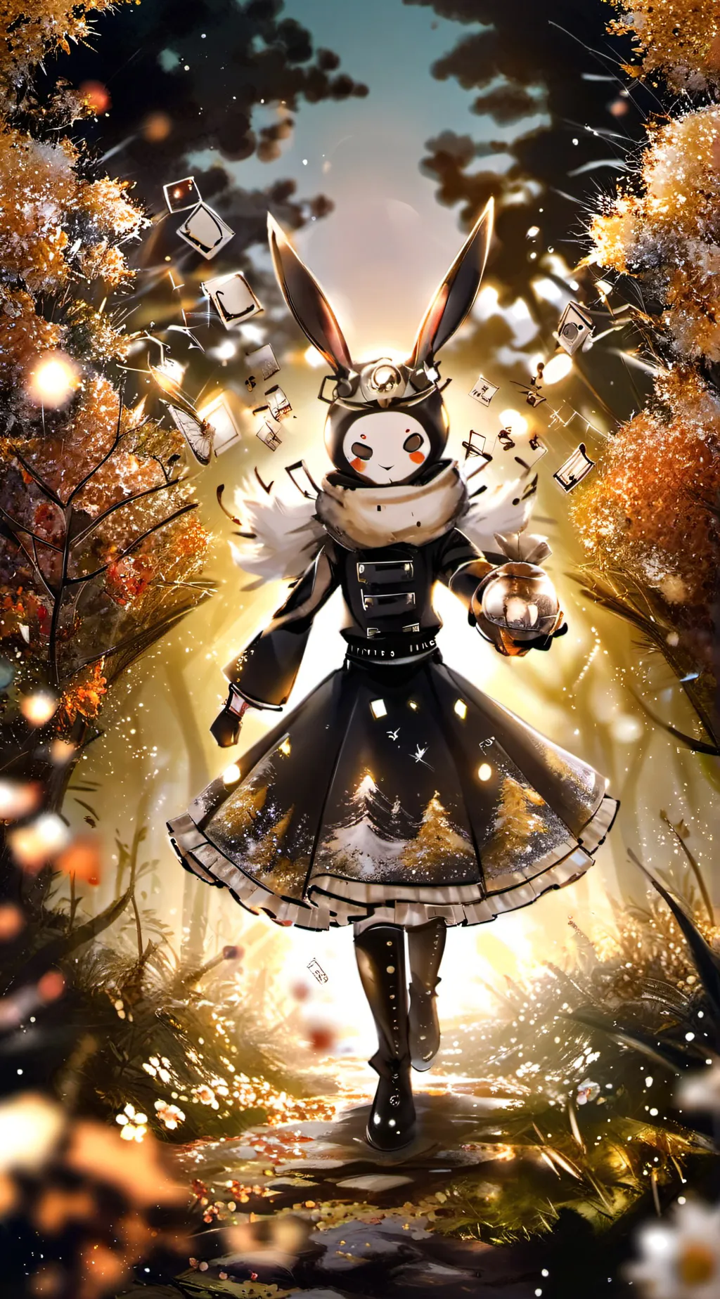 ai character: Kawaii  cuties￼ background