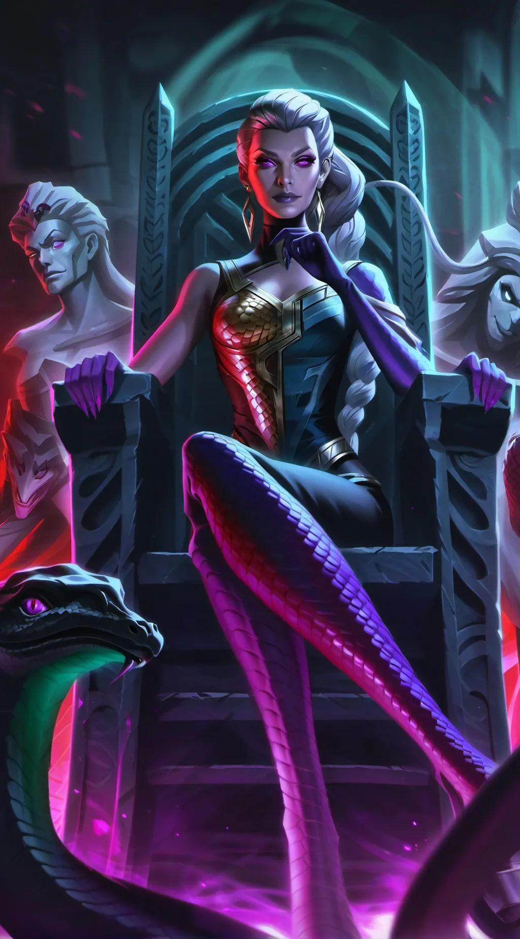 ai character: Queen Hiss  background