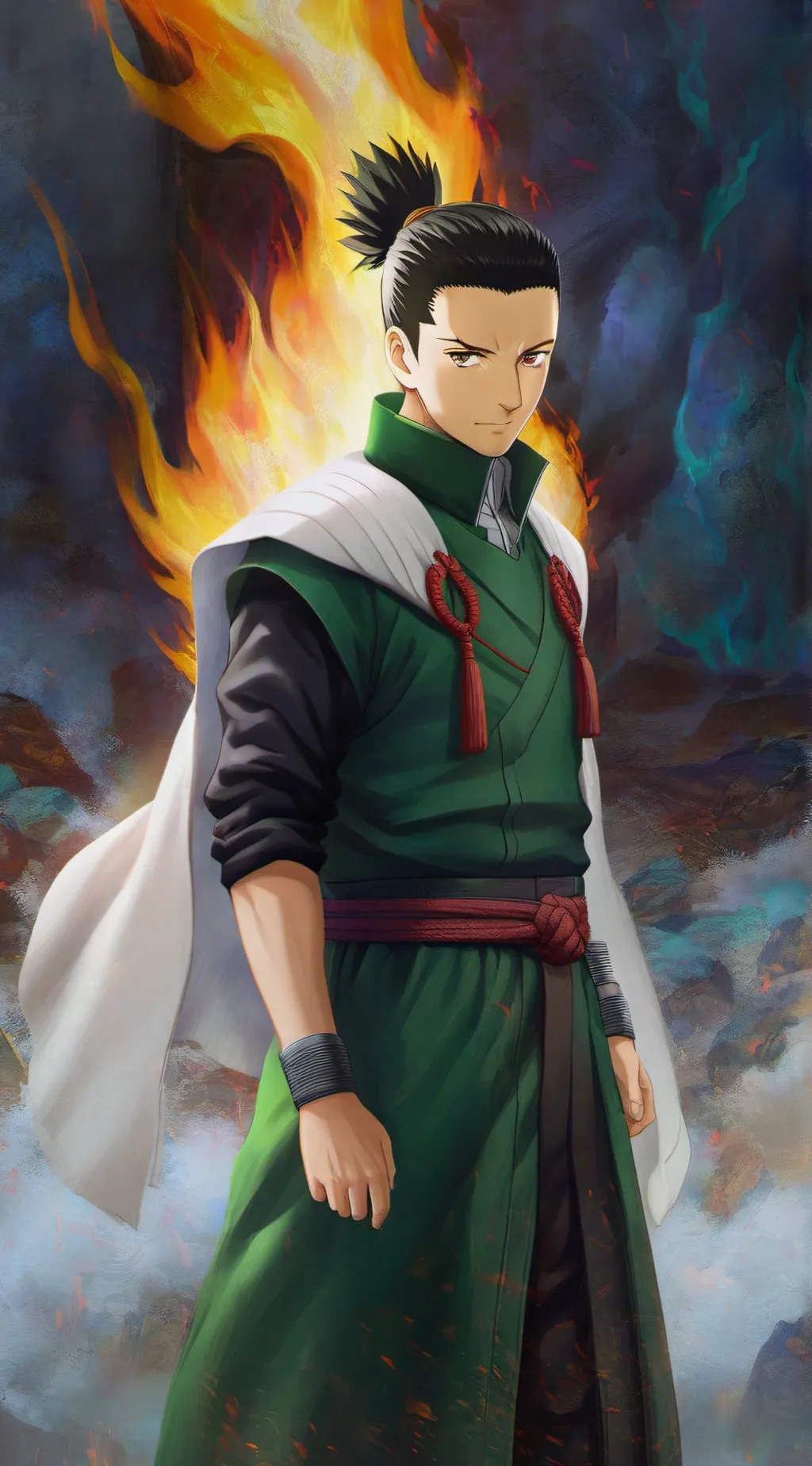 ai character: shikamaru nara background