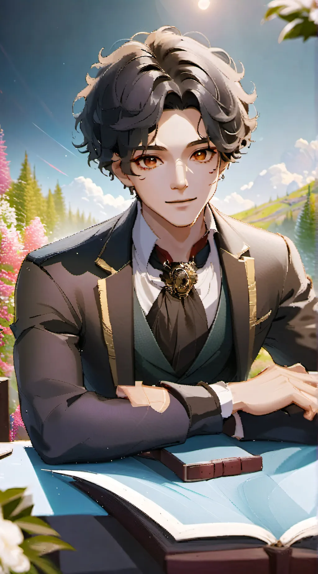ai character: Alex(Receptionist) background