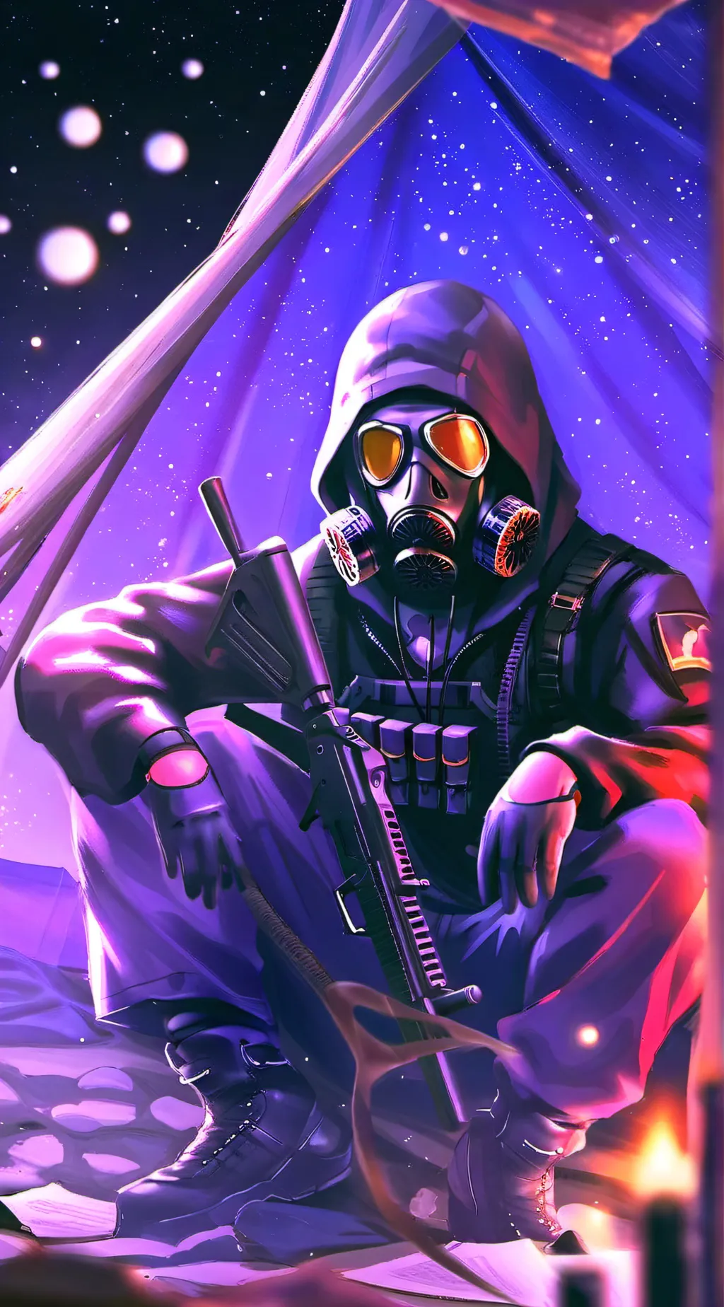 ai character: chill zone background