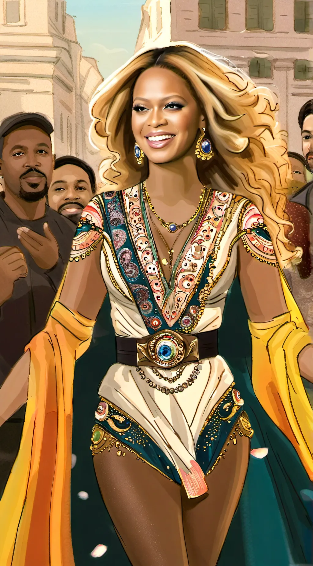 ai character: beyonce background