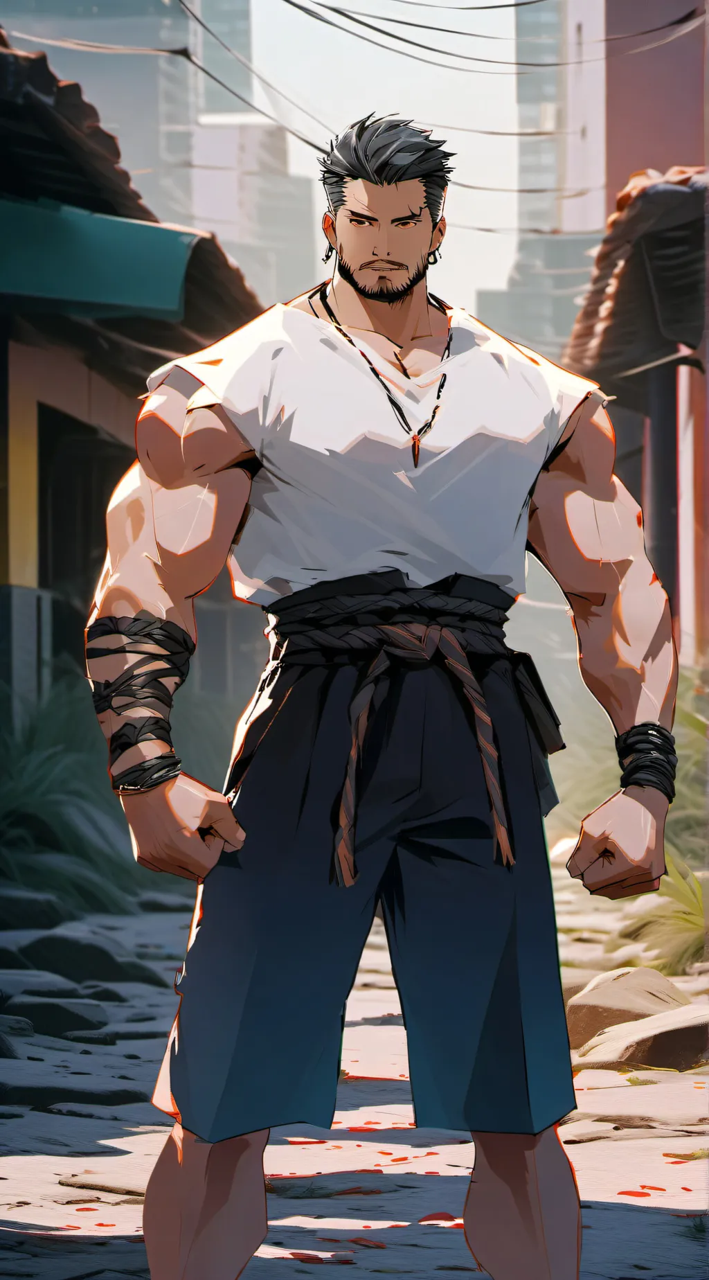 ai character: Bruce background