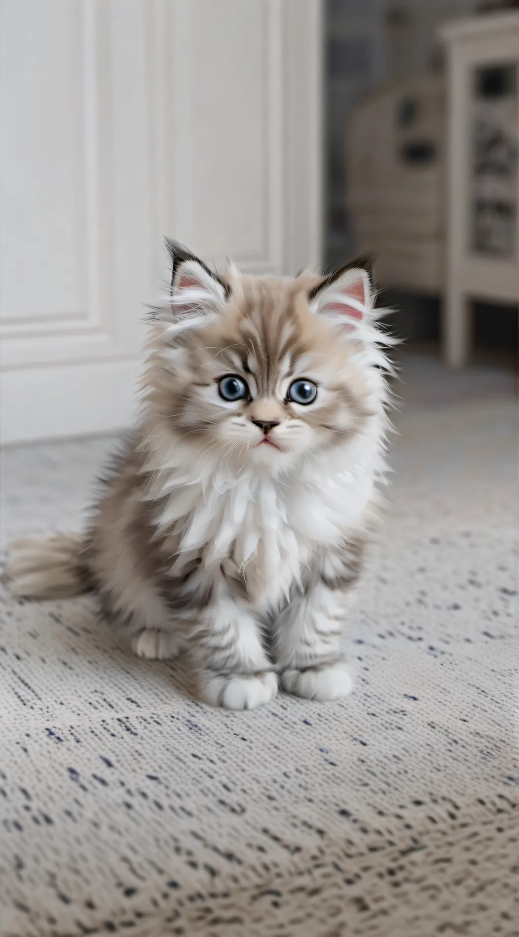 ai character: Cute kitten background