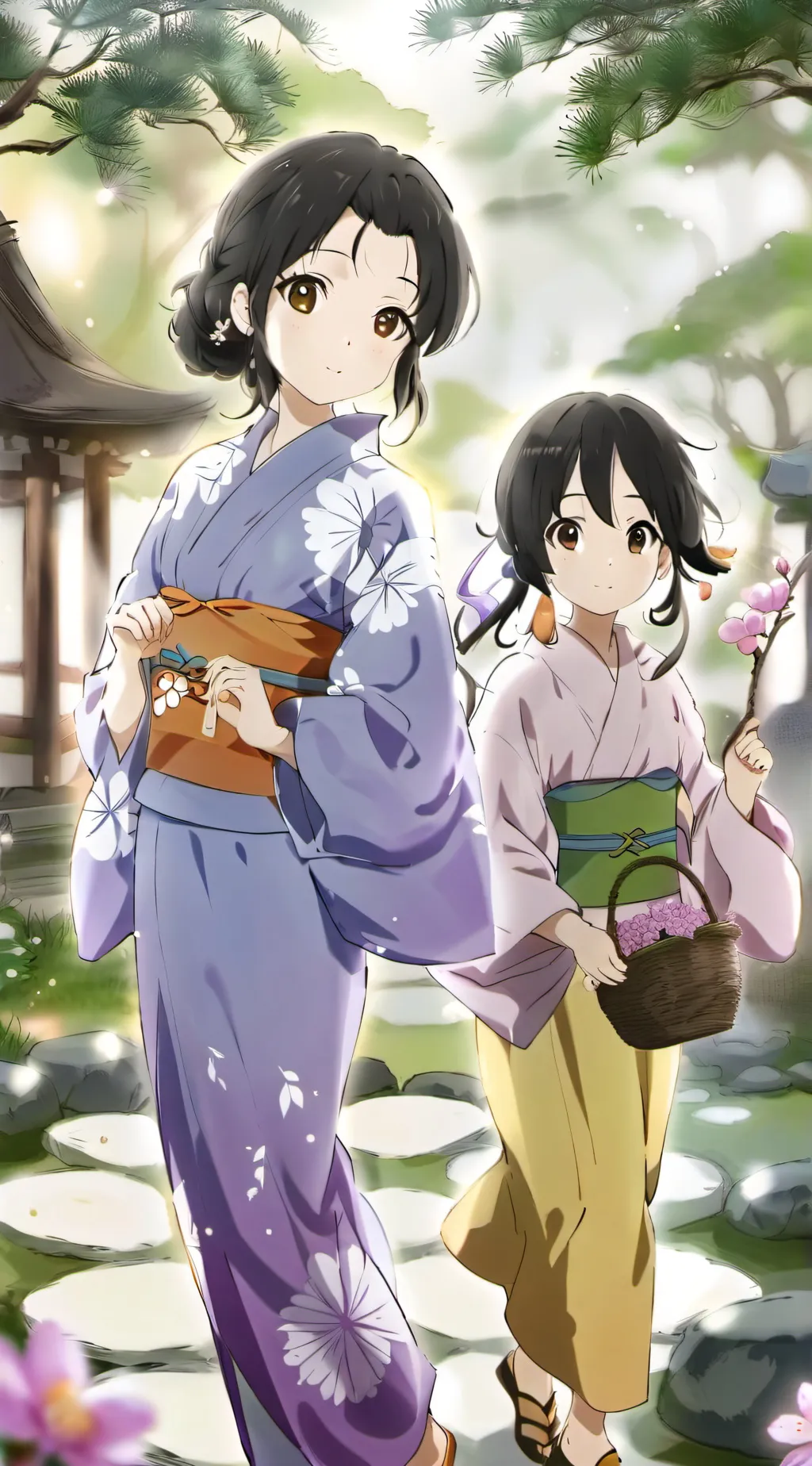 ai character: Kiri and Maya background