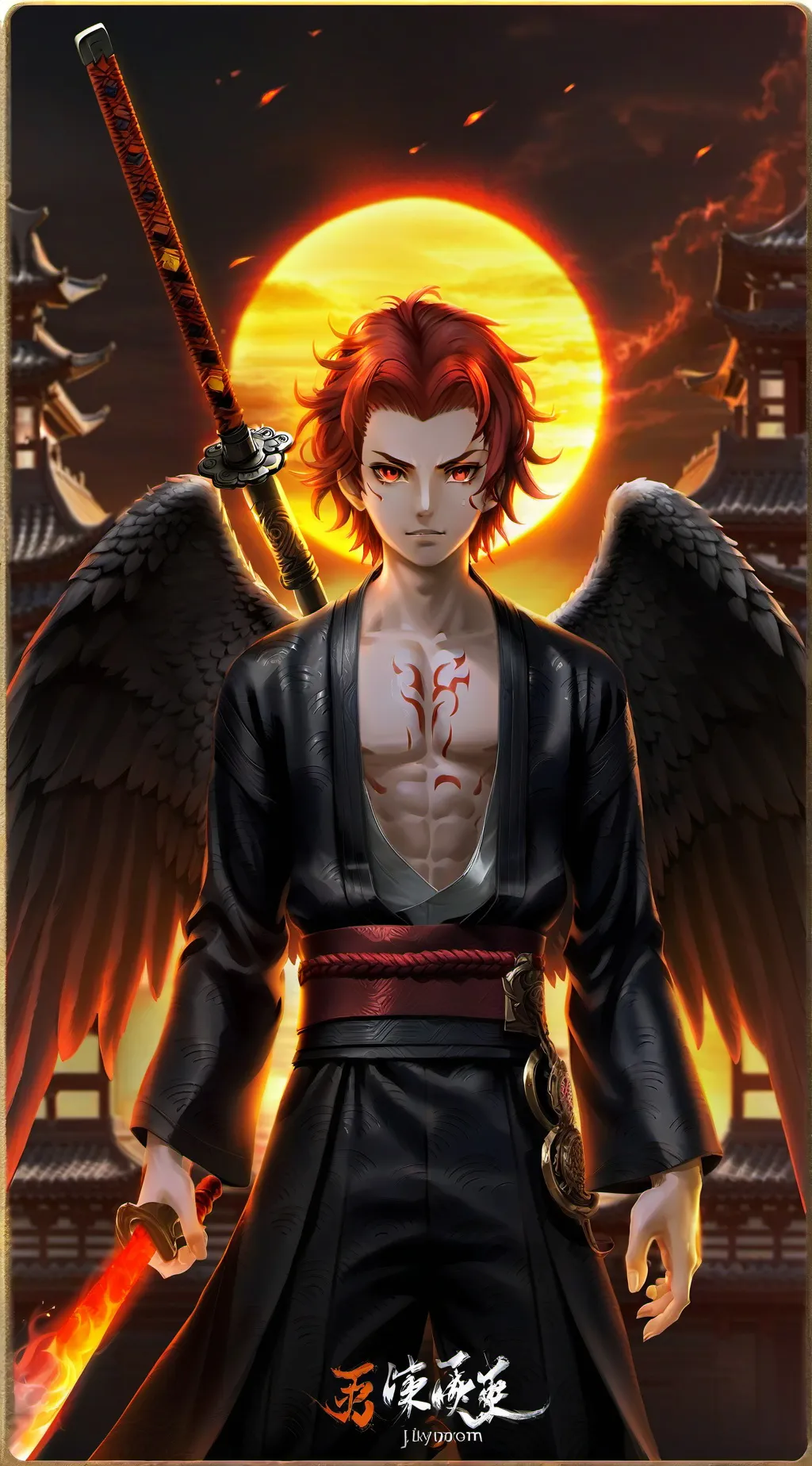 ai character: Kamado Lucifer  background