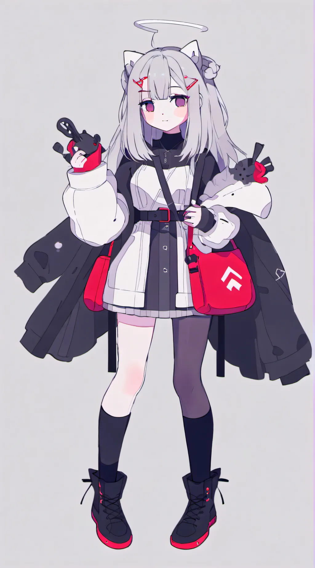 ai character: evil T-Rex girl  background