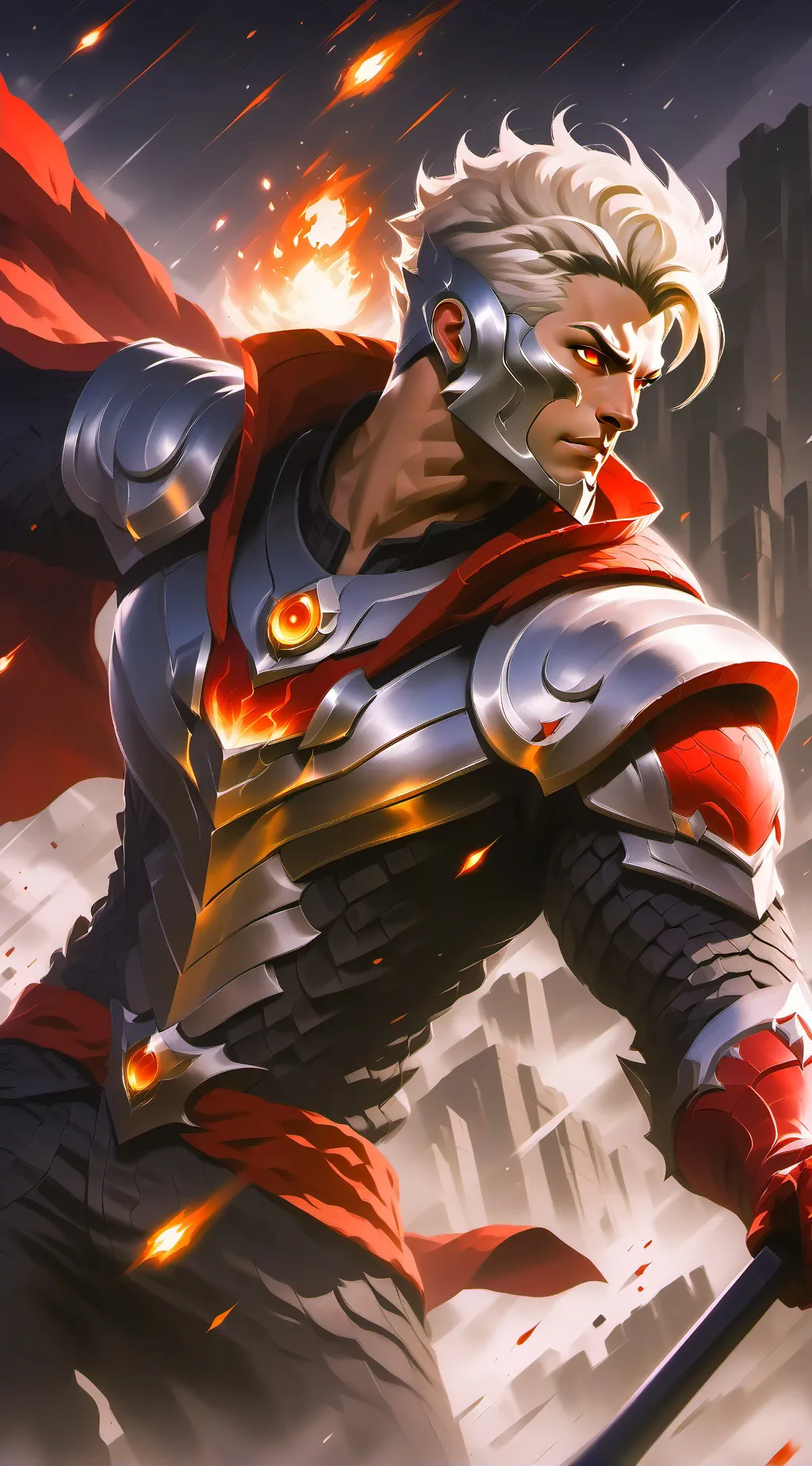 ai character: king villa background