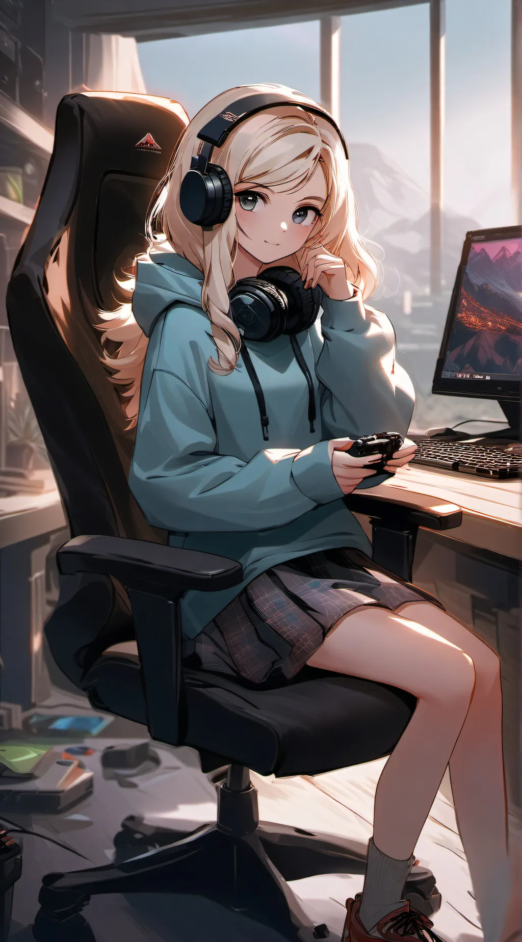 ai character: Misty background