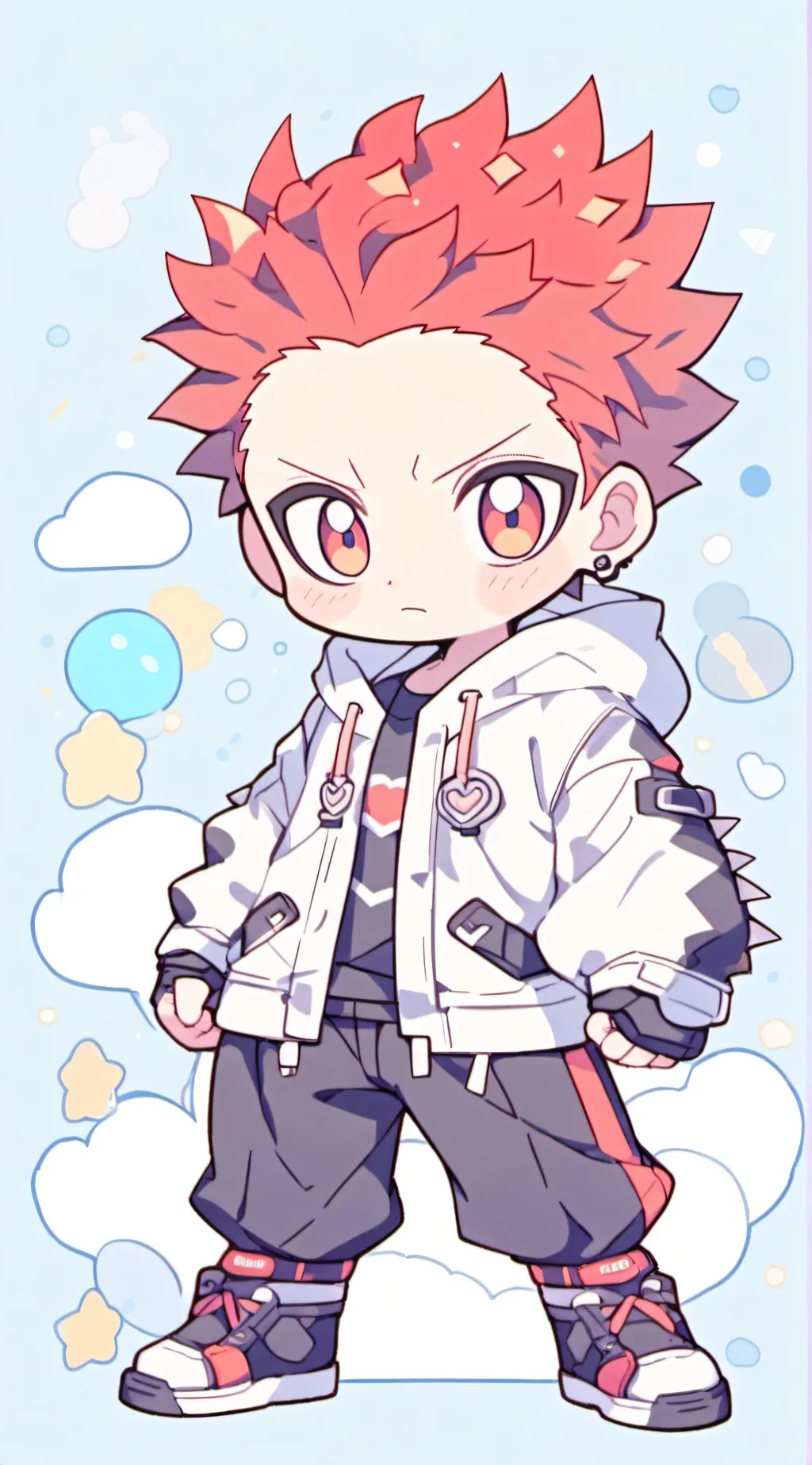 ai character: Kirishima sad 💔 background