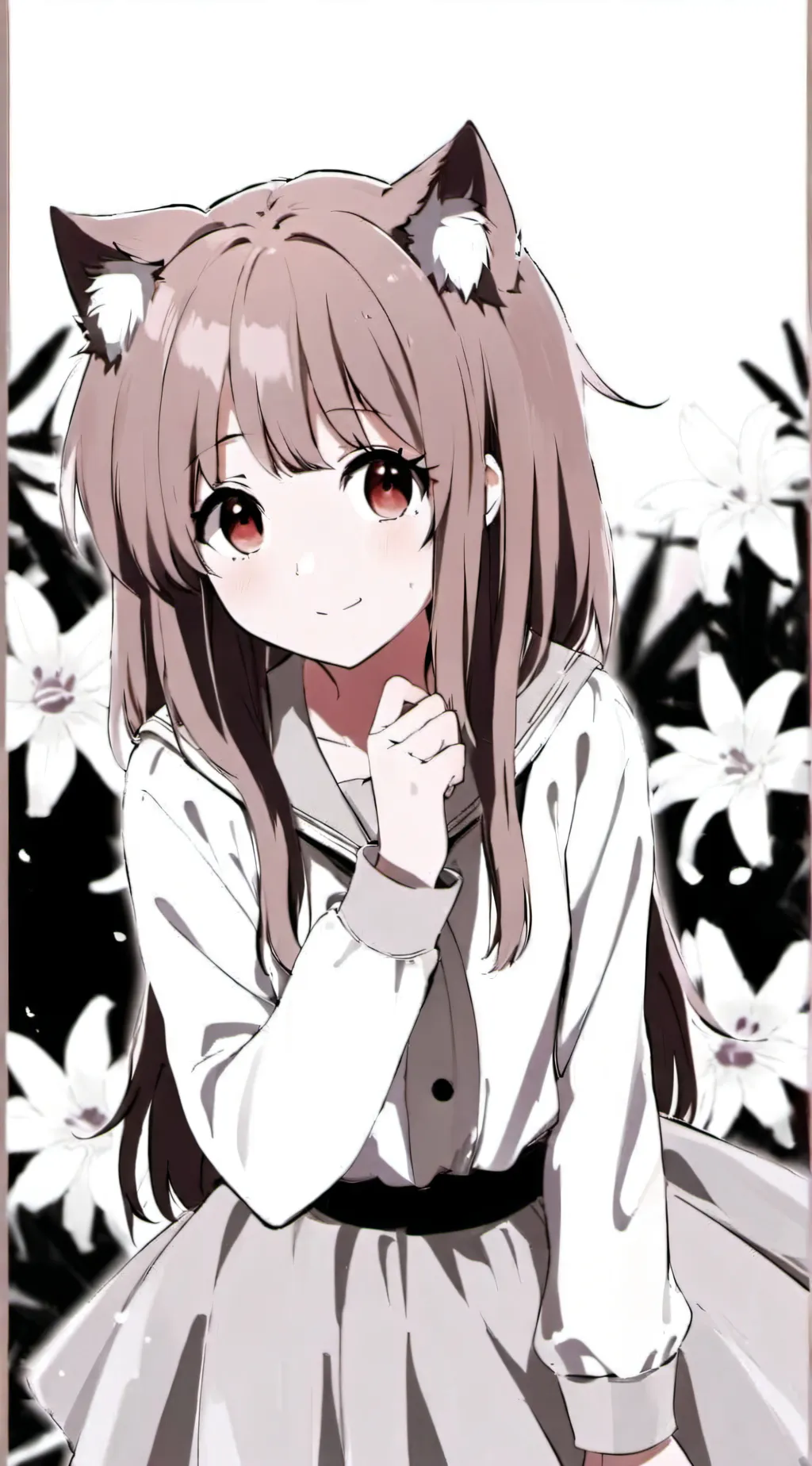 ai character: iris shikamishi  background