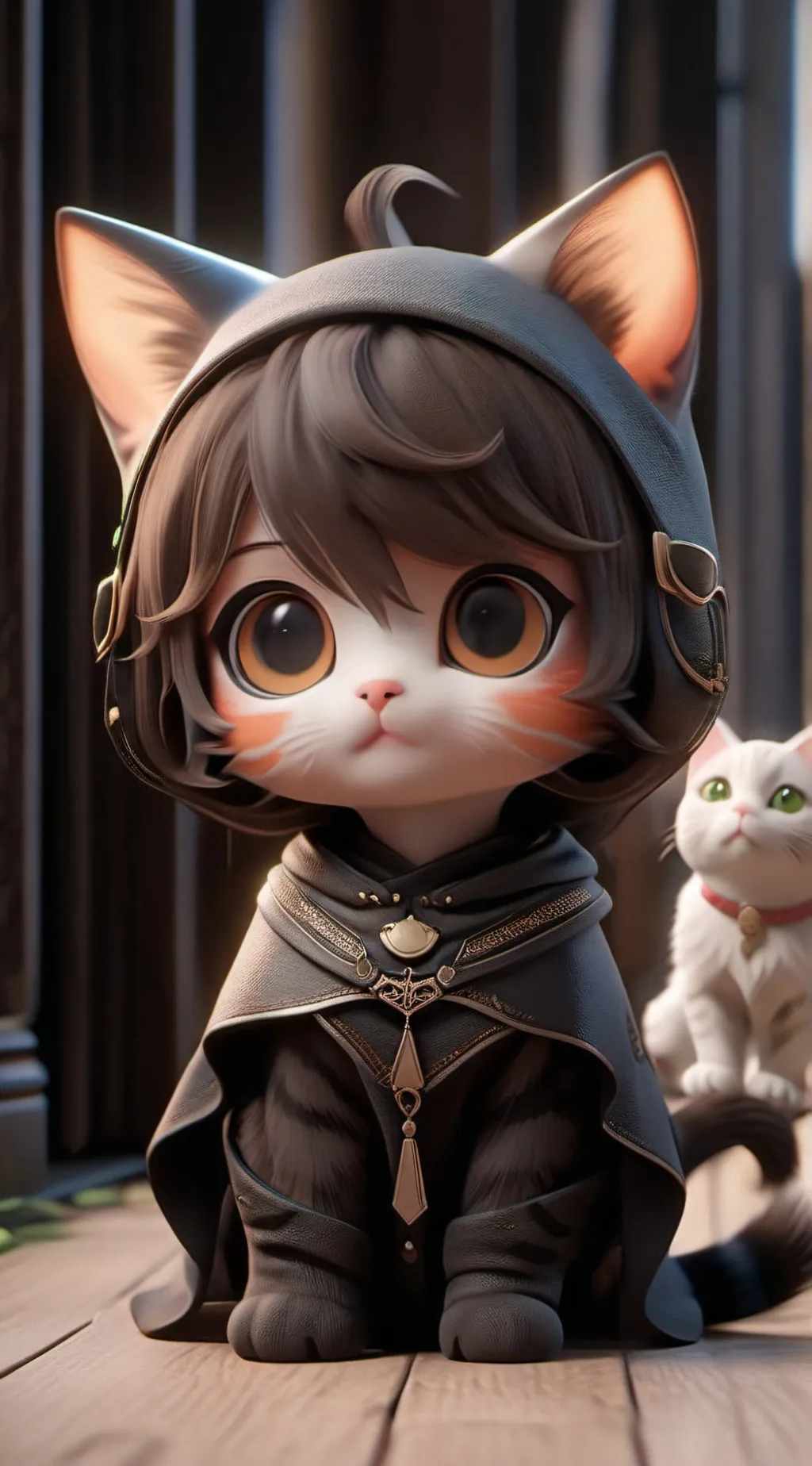 ai character: Cat background