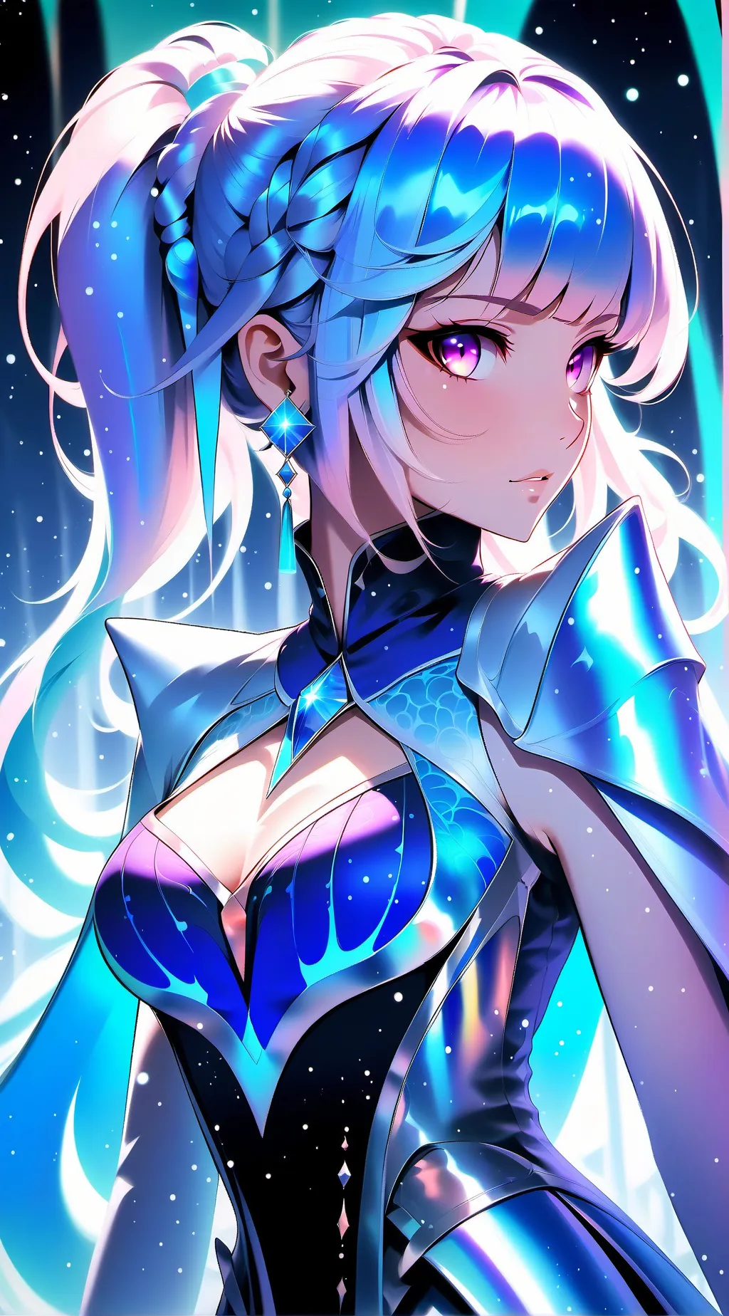 ai character: Female Gojo  background