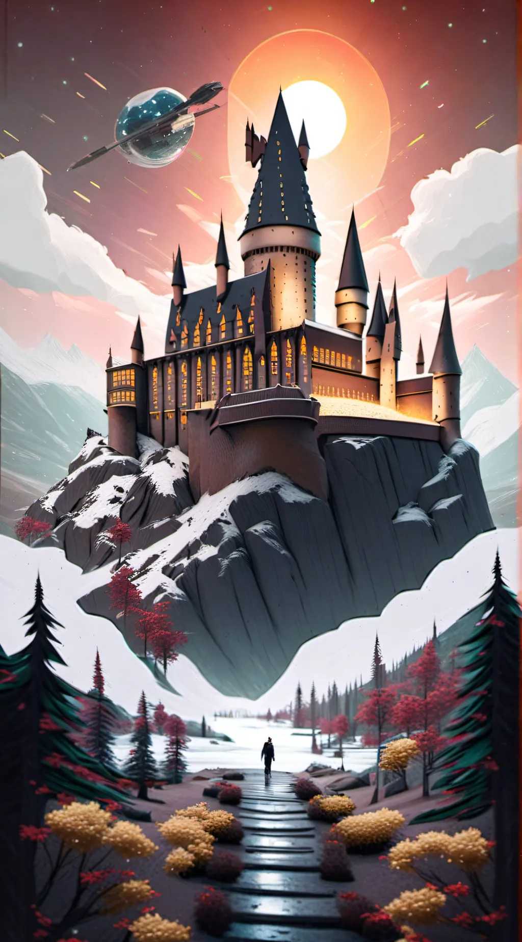 ai character: Hogwarts pookiesss background