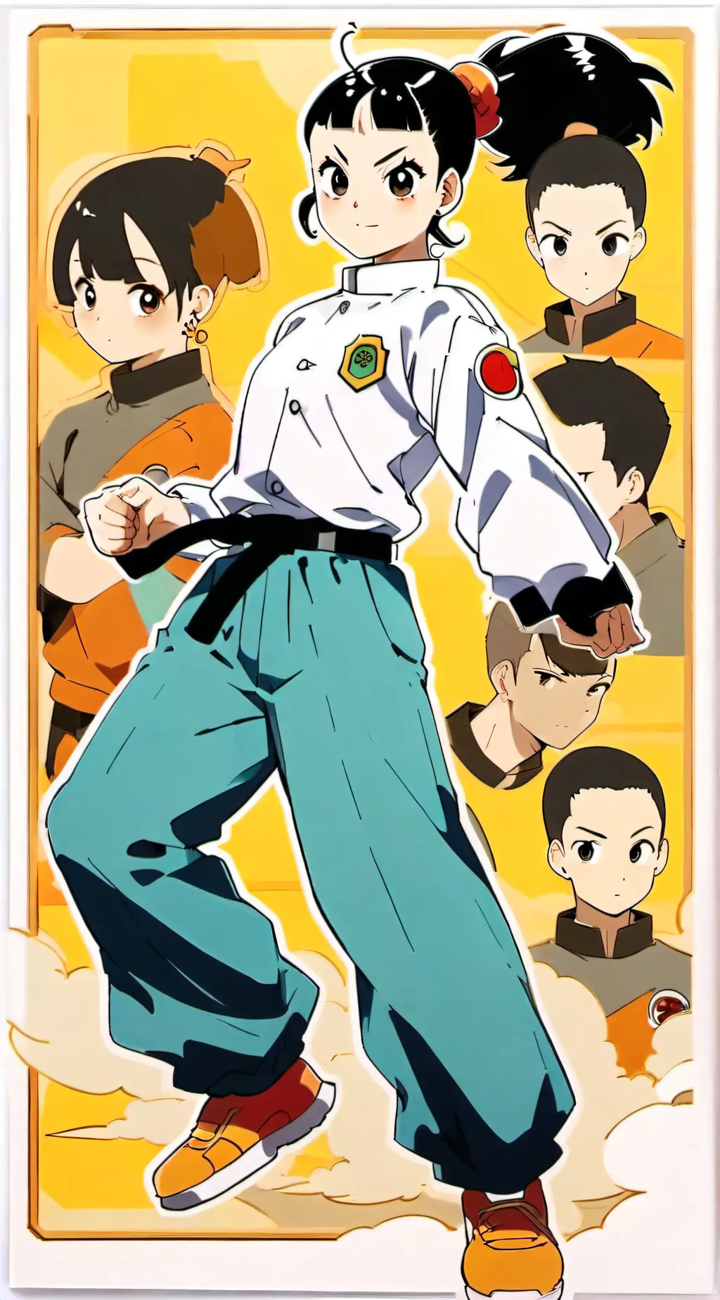 ai character: Chi Chi N Bulma background