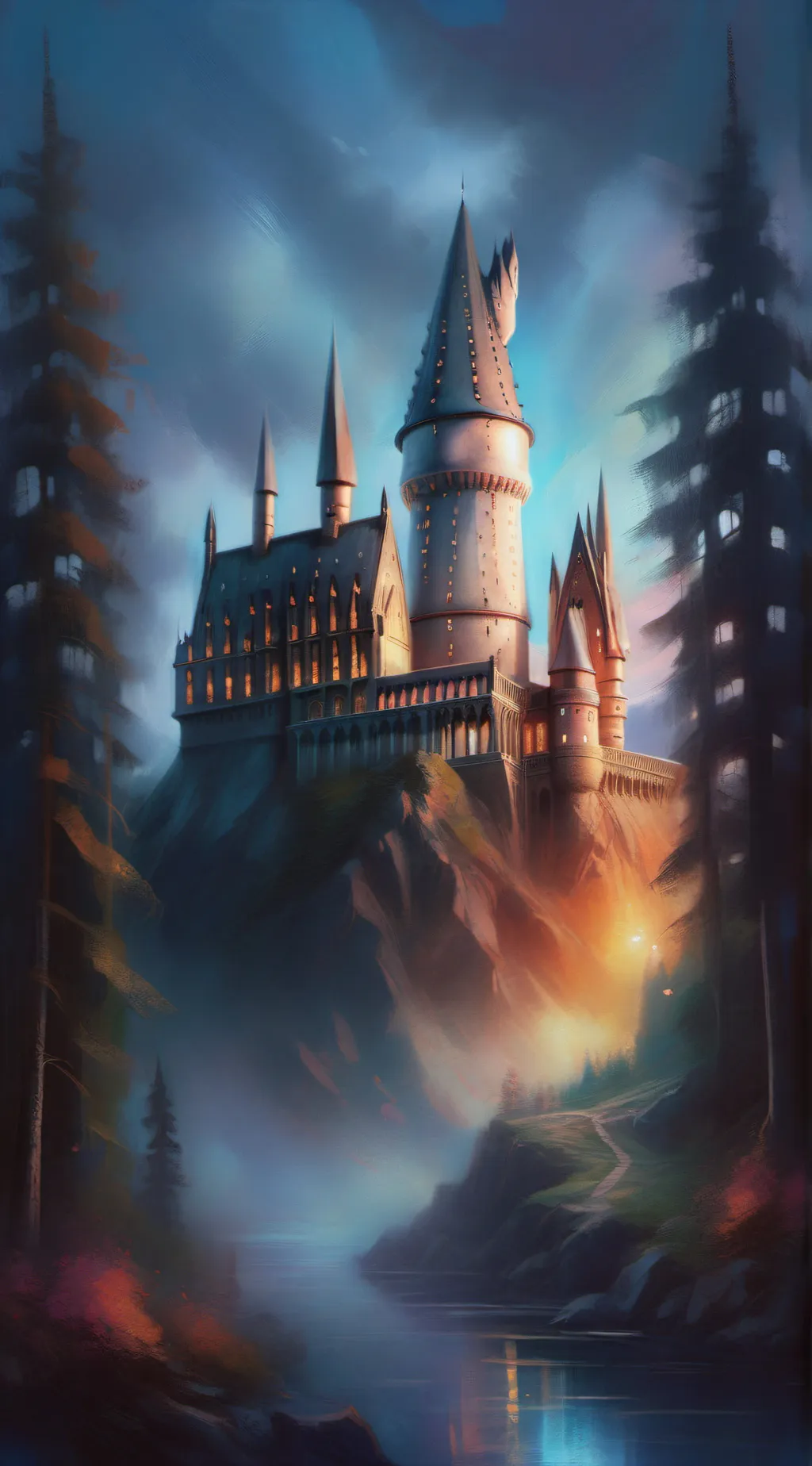 ai character: Hogwarts background