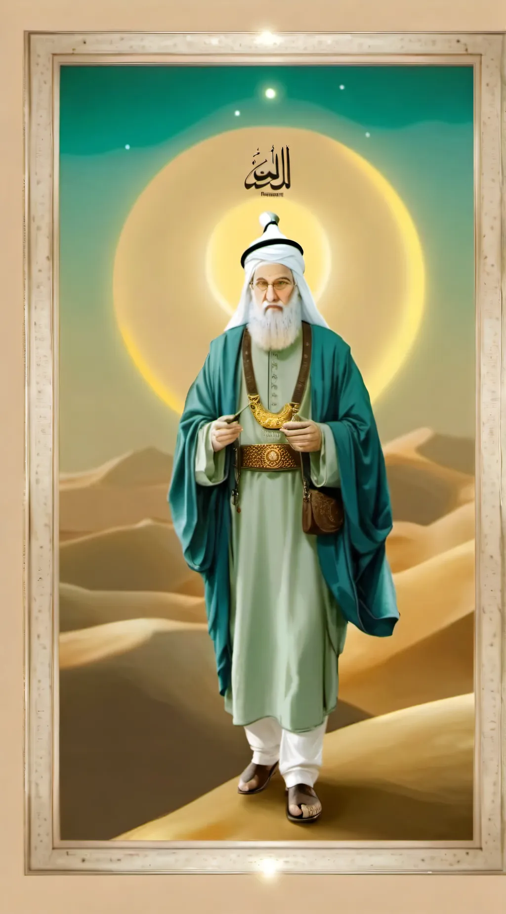 ai character: prophet Muhammad background