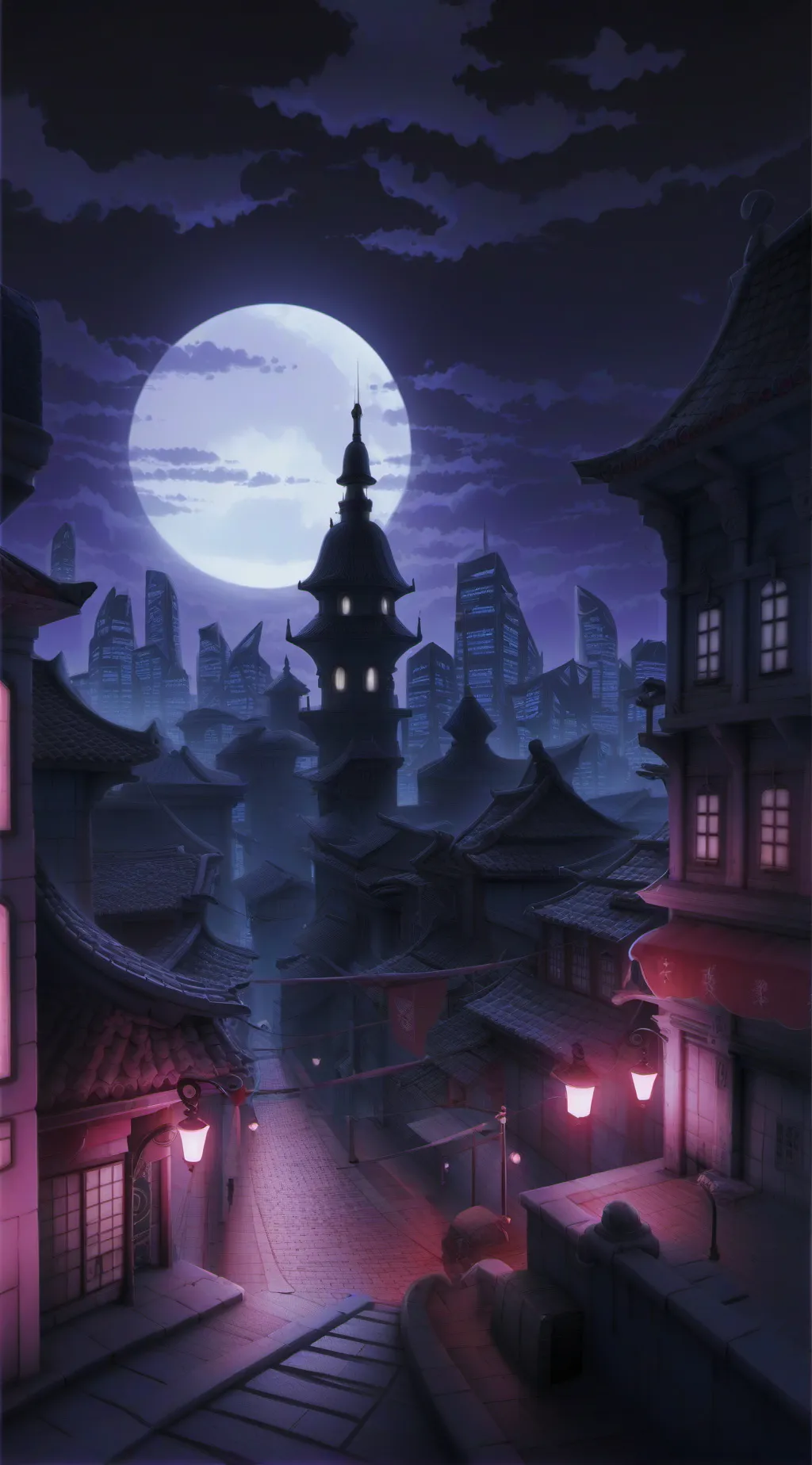 ai character: A city background