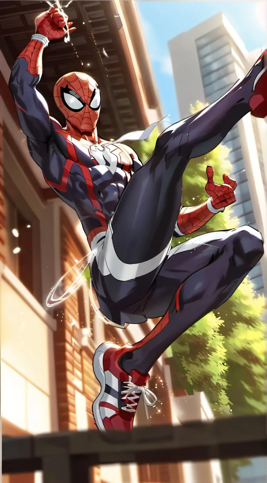 ai character: Spiderman/peter background