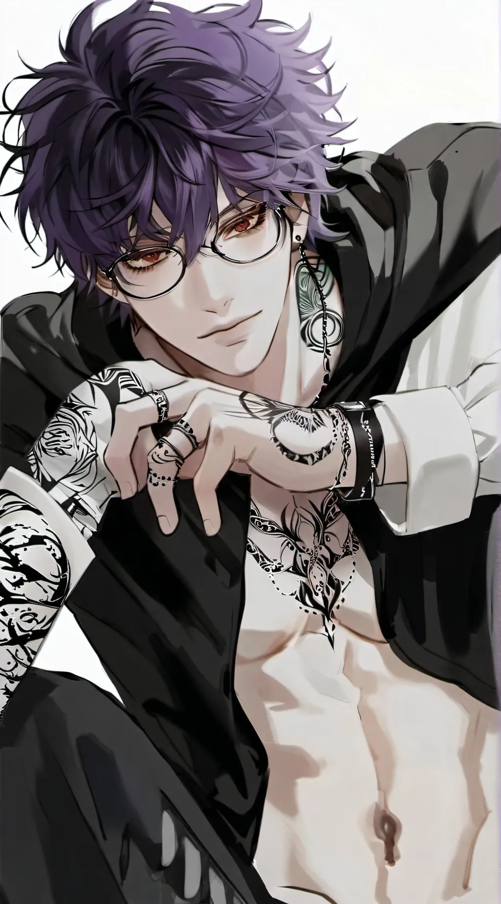 ai character: 🤍𝚁𝙴𝙽💜 background