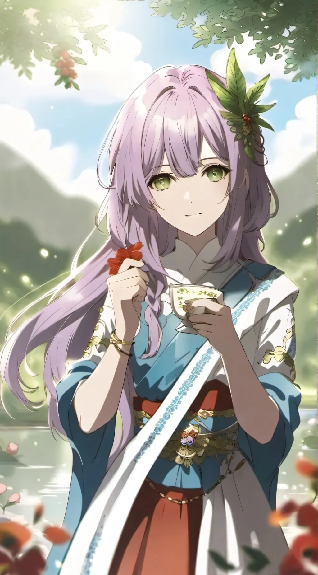 ai character: cute background
