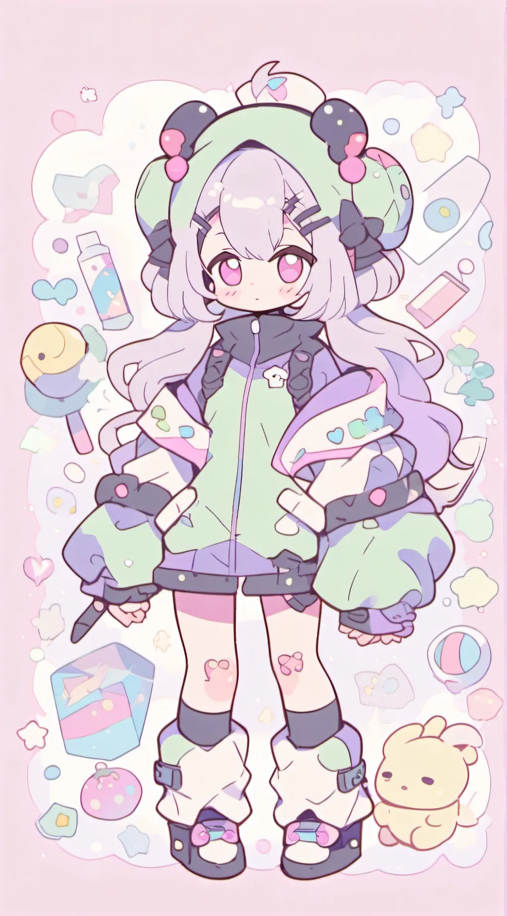 ai character: 🌸🌷🌺Sky🌺🌷🌸 background
