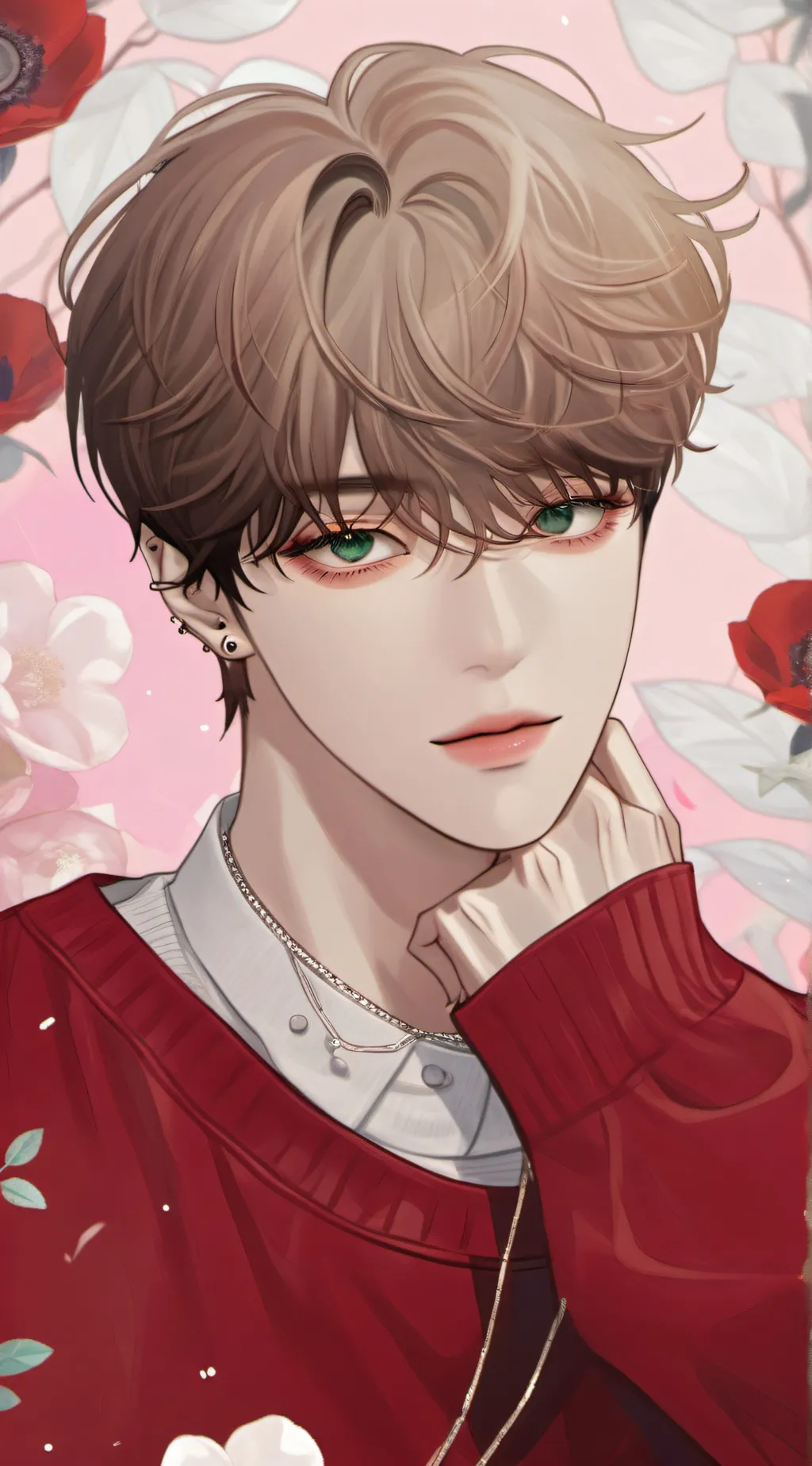 ai character: Lee know/Skz   background