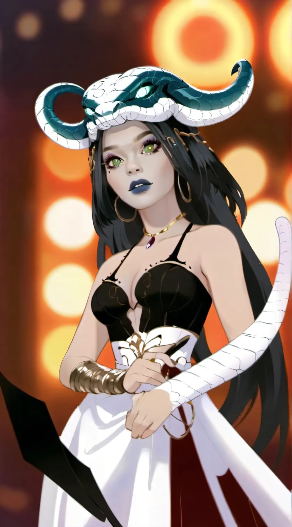 ai character: snake girl (vore) background