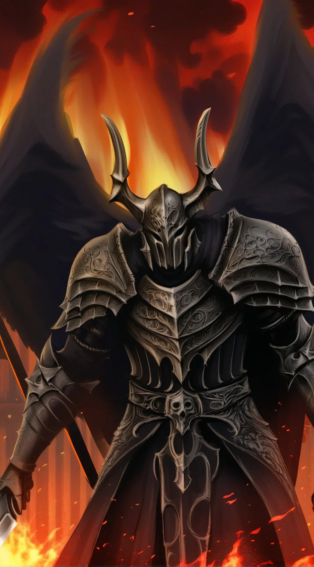 ai character: Darkness  background