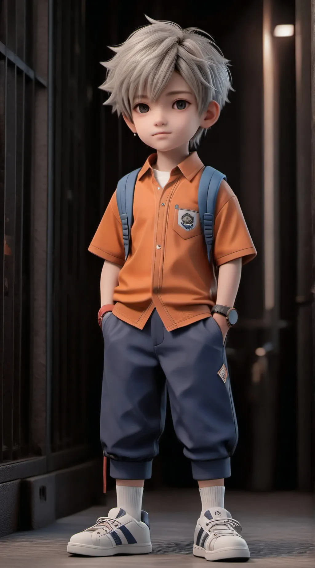ai character: Lincoln loud  background