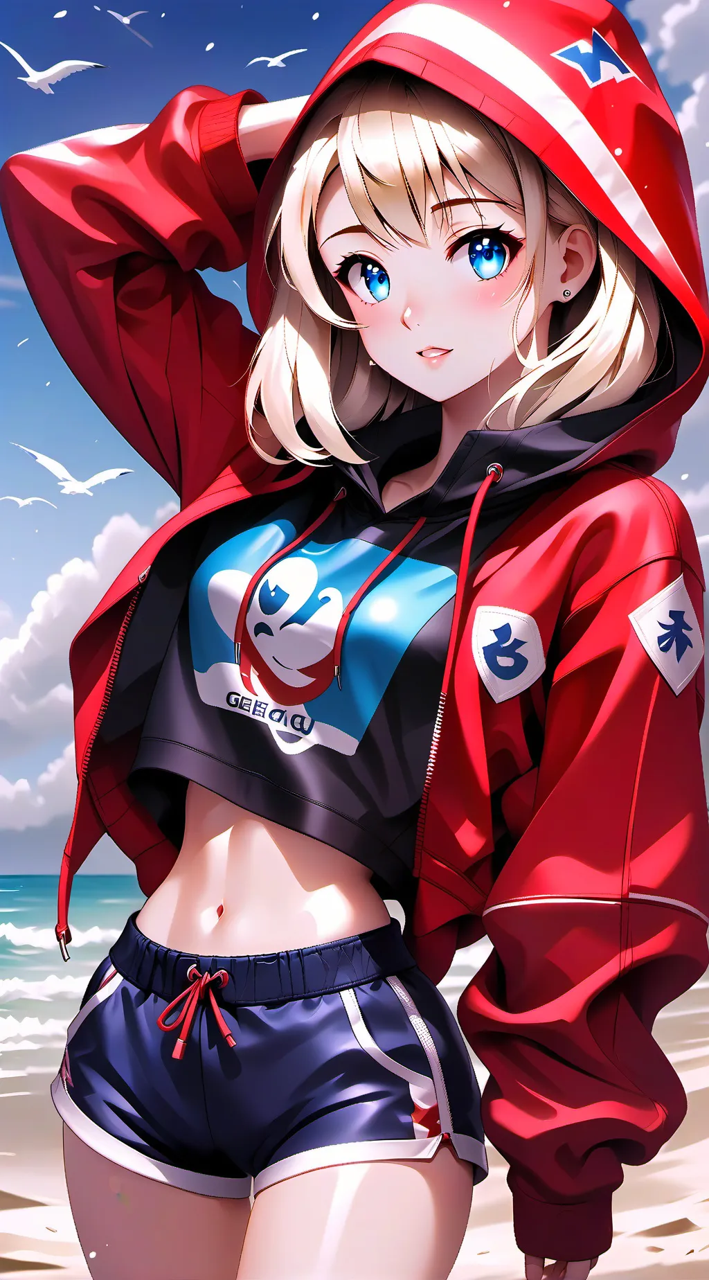 ai character: 《MHA BEACH DAY!》 background