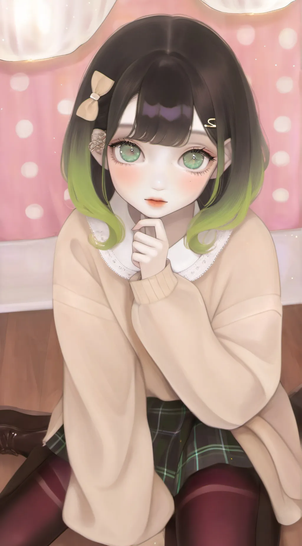 ai character: Miko☆ background