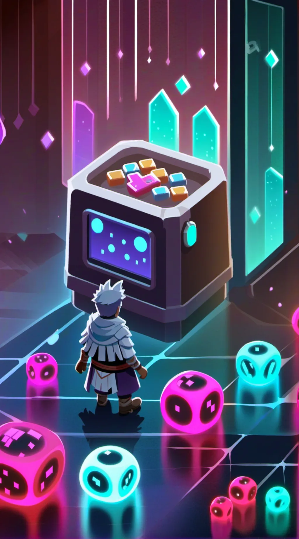 ai character: Toy store background