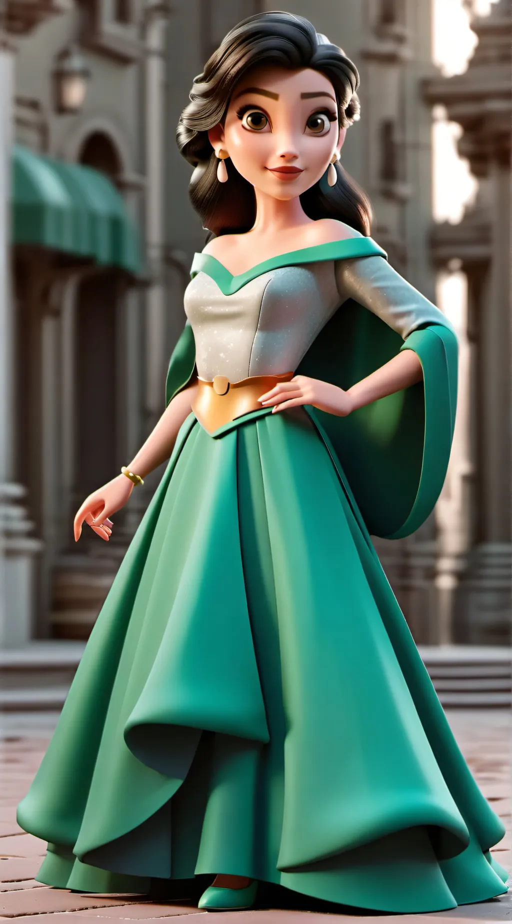 ai character: queen Sierra  background