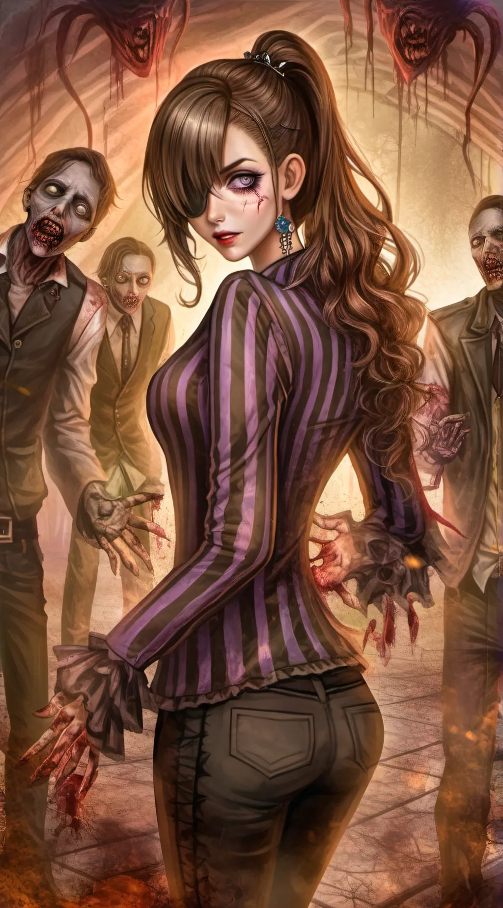 ai character: Dead city background